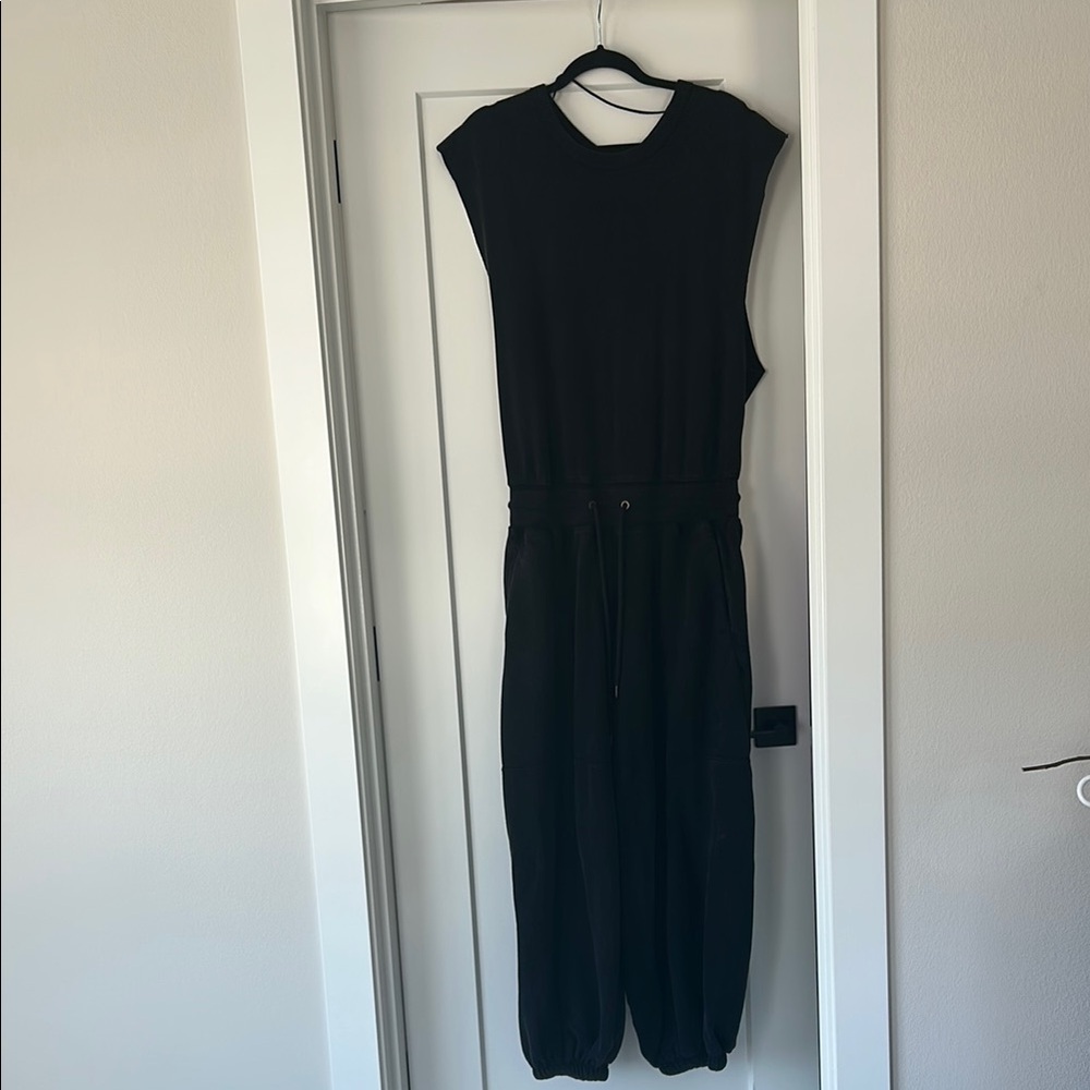 Free People Black Throw and Go Onesie